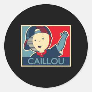 Caillou Caillou Grau Small Runder Aufkleber