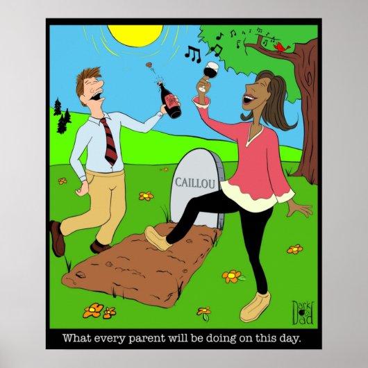 Caillou Death Party Poster (Vorne)