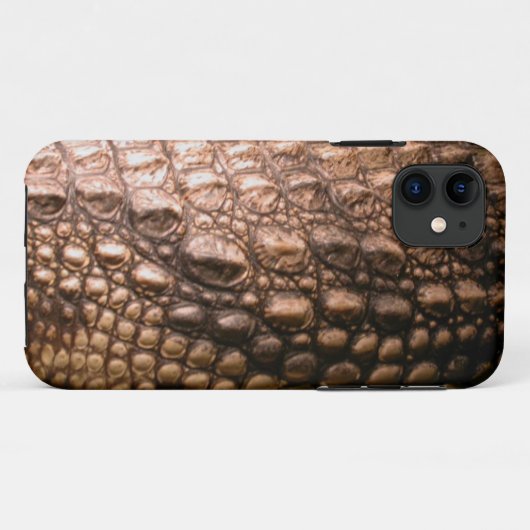 Caiman Crocodile Skin Reptile Effect Phone Case (Rückseite (Horizontal))