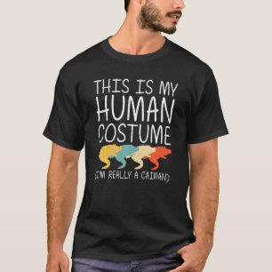 Caiman Halloween Human Costume Caiman Animal Easy T-Shirt