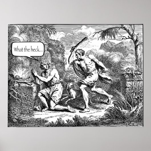 Cain & Abel Funny Poster (Vorne)