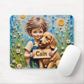 CAIN ~ Birthday Golden Retriever ~ Mousepad (Mit Mouse)