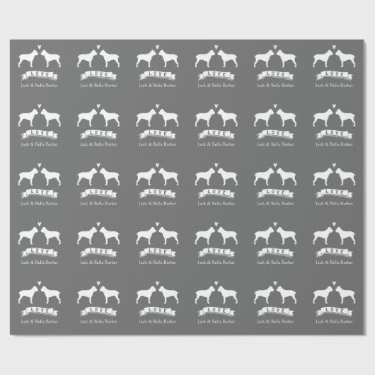 Cain Corso Silhouetten mit Text Geschenkpapier (Flach)