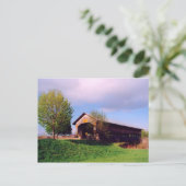 Cain Road Covered Bridge Postcard Postkarte (Stehend Vorderseite)