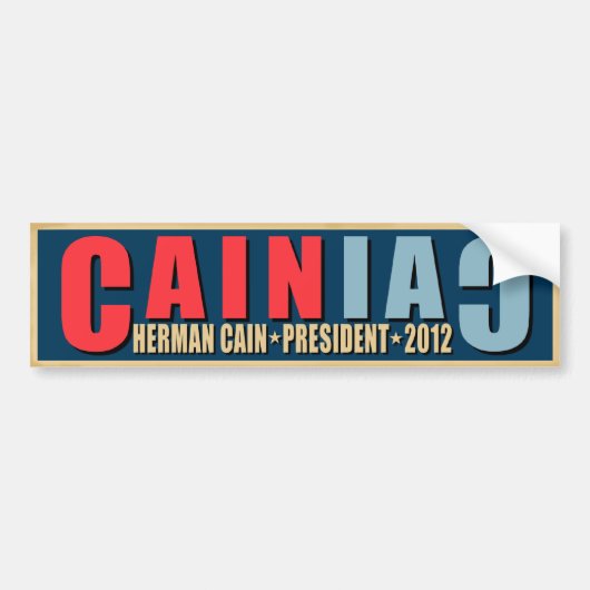 CAINiac für Herman Kain Autoaufkleber (Vorne)