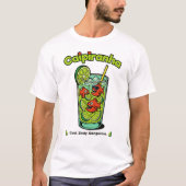 Caipiranha Cocktail - Funny Tropical Piranha Drink T-Shirt (Vorderseite)