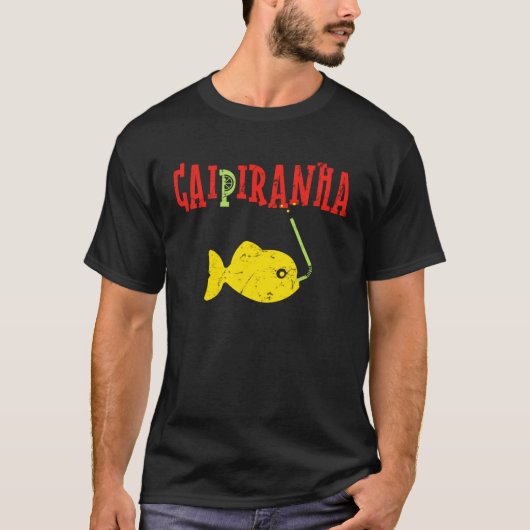 Caipiranha Lusitg Cocktail Piranha Caipirinha T-Shirt (Vorderseite)