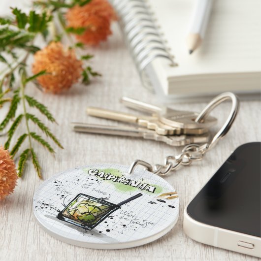 Caipirinha Acrylischer Schlüsselanhänger (Vorderseite rechts)