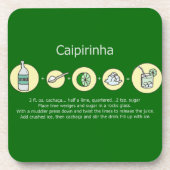 Caipirinha, brasilianisches Getränk Untersetzer (Vorderseite)