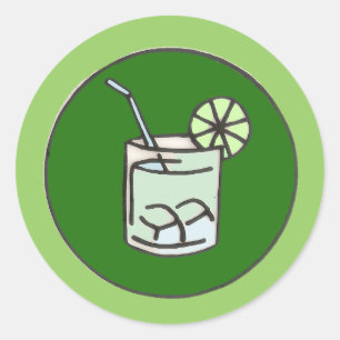 Caipirinha, brazilian runder aufkleber