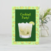 Caipirinha Cocktail Party Einladung individuell an (Stehend Vorderseite)