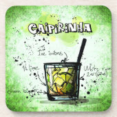 Caipirinha Drink Rezept Untersetzer (Vorderseite)