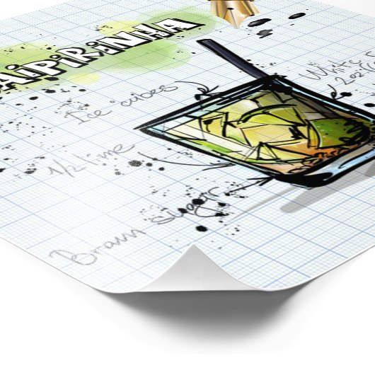 Caipirinha Fotodruck (Ecke)