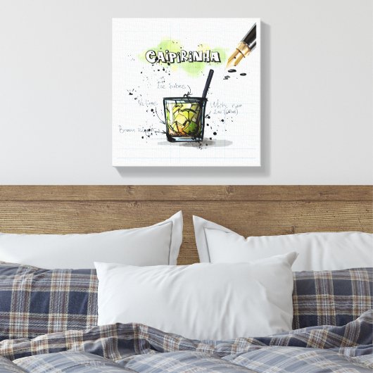 Caipirinha Leinwanddruck (Insitu (Schlafzimmer))