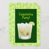 Caipirinha Party Coctail-Party Einladung Vorlage (Vorne/Hinten)