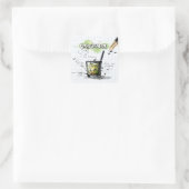 Caipirinha Quadratischer Aufkleber (Tasche)