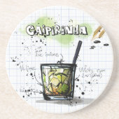 Caipirinha Sandstein Untersetzer (Vorne)