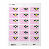 Caique / Lovebird / Pionus / Parrot Liebe Adressaufkleber (Vorne)