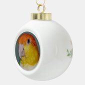 Caique-Papageien-Keramik-Weihnachtsball-Verzierung Keramik Kugel-Ornament (Rechts)