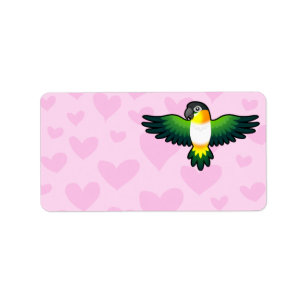 Caique / Unzertrennliche / Pionus / Papageienliebe Adressaufkleber