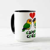 Caique verrückt tasse (Vorderseite Links)