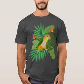 Caique with leaves T-Shirt (Vorderseite)