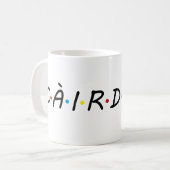 càirdean (friends in Scottish Gaelic -Gàidhlig) Kaffeetasse (Vorderseite Links)