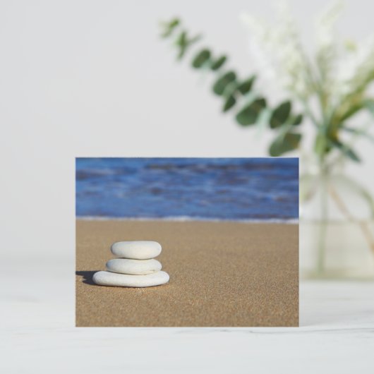 Cairn auf dem Sand Postkarte (Stehend Vorderseite)