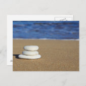 Cairn auf dem Sand Postkarte (Vorne/Hinten)