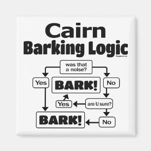 Cairn Barking Logic Magnet