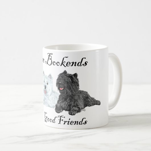Cairn Bookends, drei gute Freunde Kaffeetasse (VorderseiteRechts)
