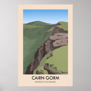 Cairn Gorm Munros von Schottland Reiseplakat Poster
