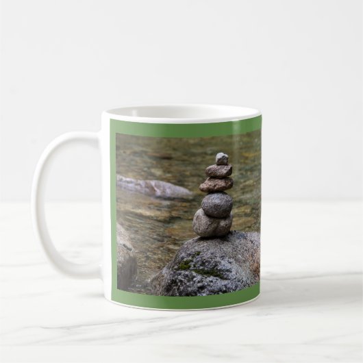 Cairn in einer Strom-Tasse mit Zitat Helens Keller Kaffeetasse (Links)