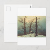 Cairn in Snow von Caspar David Friedrich Postkarte (Vorne/Hinten)