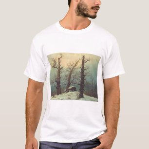 Cairn in Snow von Caspar David Friedrich T-Shirt