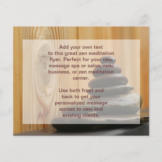 Cairn Mediation Stones Flyer (Vorne)