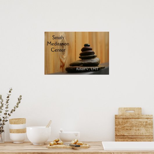 Cairn Mediation Stones Poster (Küche)