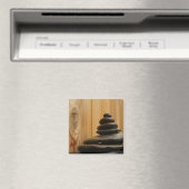 Cairn Meditation Stones und Holz Magnet (In Situ (Geschirrspüler))