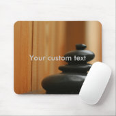 Cairn Meditation Stones und Holz Mousepad (Mit Mouse)