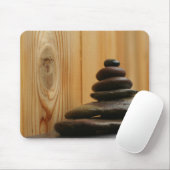 Cairn Meditation Stones und Holz Mousepad (Mit Mouse)