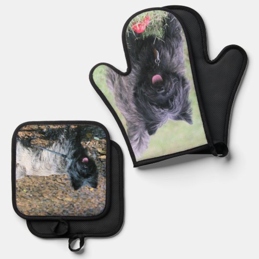 Cairn Ofenhandschuh & Topflappen-Set (Vorderseite/Rückseite)