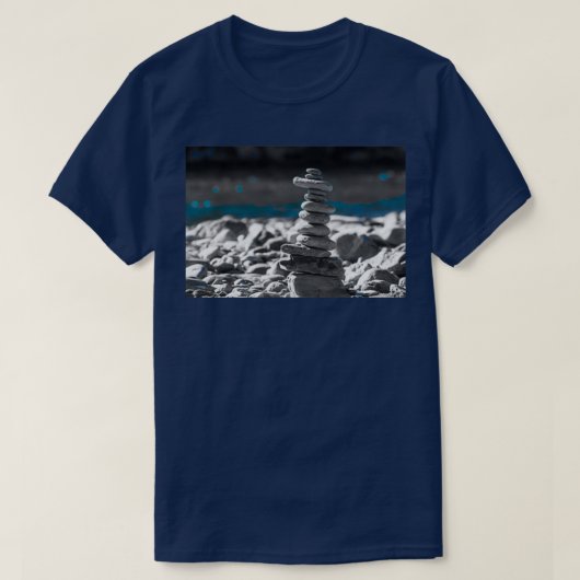 cairn rocks balance pile stones classique T-Shirt (Design vorne)