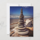 Cairn Stacks Note Card Dankeskarte (Vorderseite)