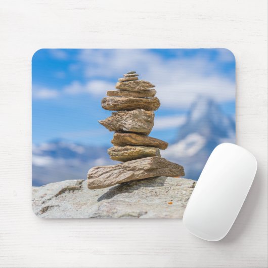 Cairn, Steinturm, Natur Mousepad (Mit Mouse)