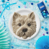 Cairn Terrier 3D Inspiriert Pappteller (Party)