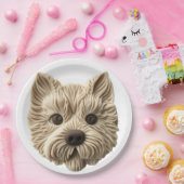 Cairn Terrier 3D Inspiriert Pappteller (Party)