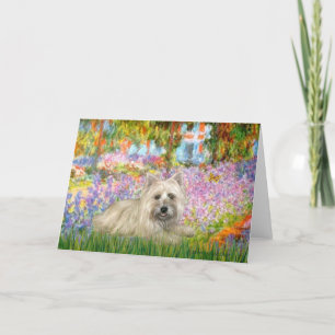 Cairn Terrier 4 - Garten Feiertagskarte