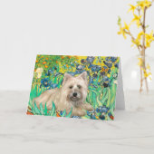 Cairn Terrier 4 - Irische Karte (Gelbe Blume)