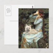 Cairn Terrier 4 - Ophelia Sitzplätze Postkarte (Vorne/Hinten)