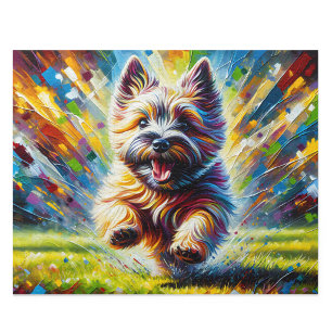 Cairn Terrier Acryl-Stil: Wheaten Cairnie Lover Puzzle